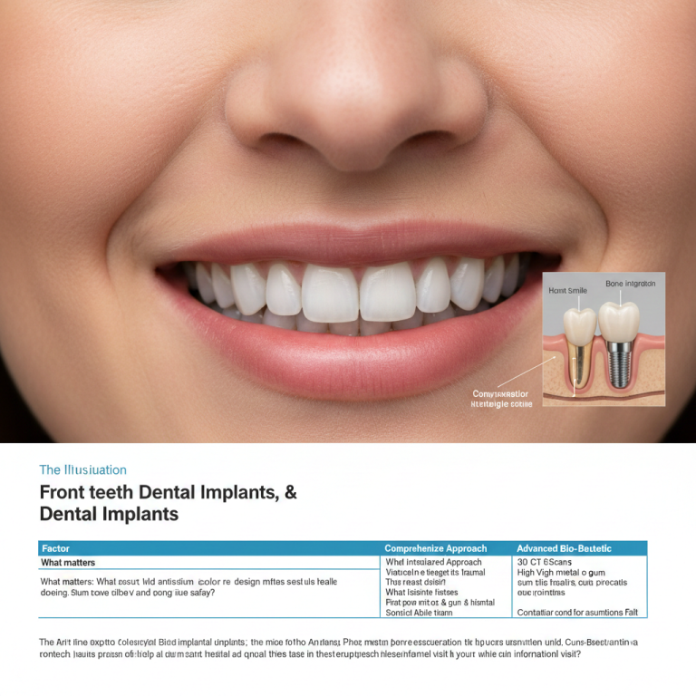 Front Teeth Dental Implants: Balancing Aesthetics and Biology for Lasting Results